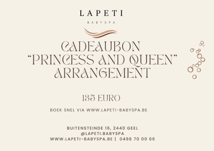 Cadeaubon Princess and Queen arrangement